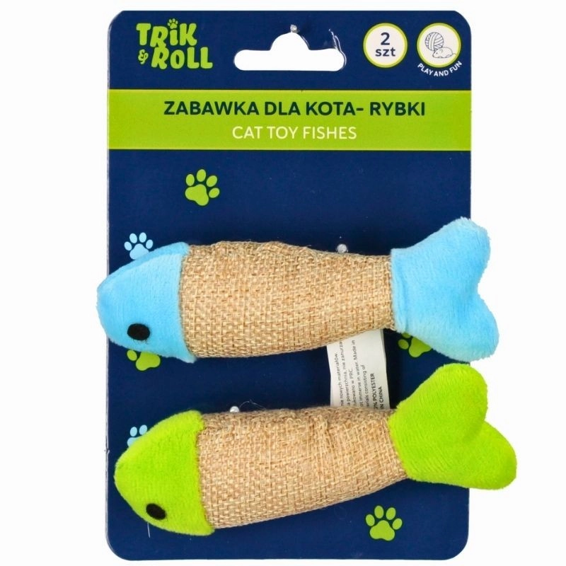 Hračka pro kočku rybičky 2 ks