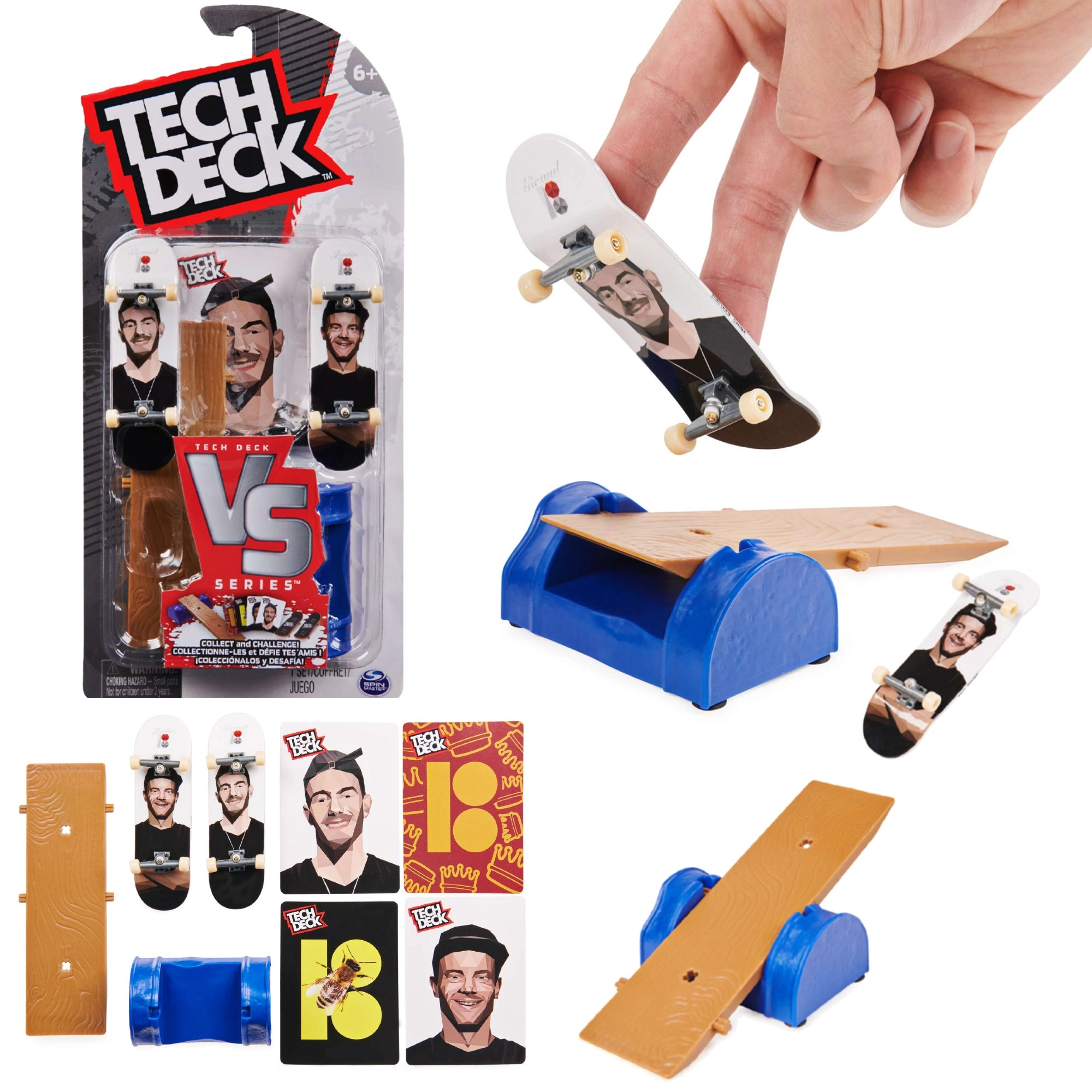 Fingerboard set TECH DECK VS Series Plan B – 2 mini deskorolky s překážkou