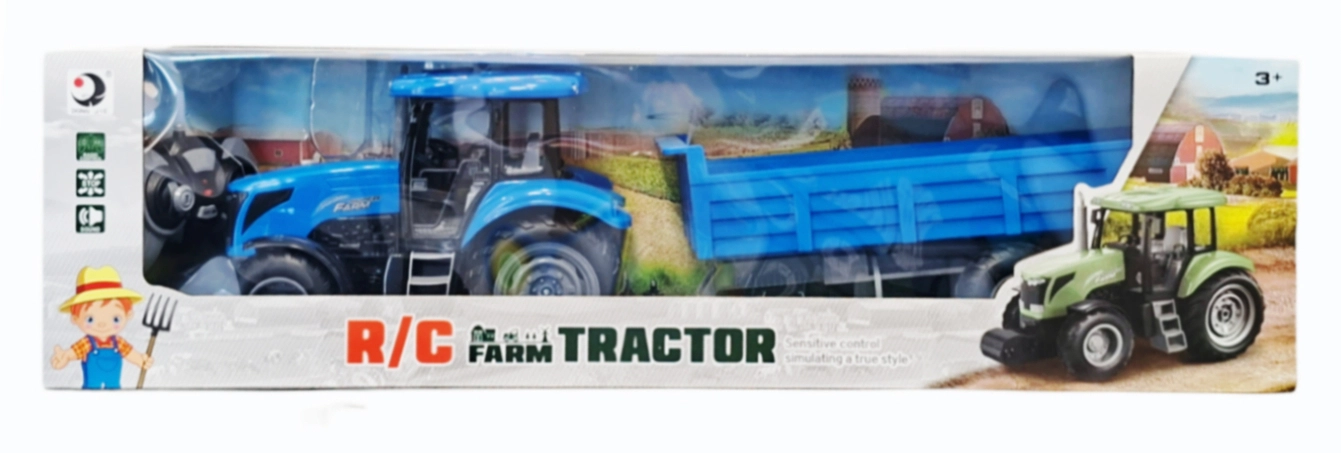 Traktor s přívěsem na dálkové ovládání
