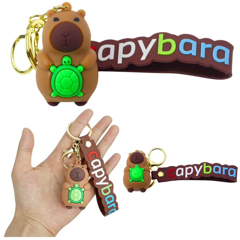 Přívěsek Kapybara s želvou