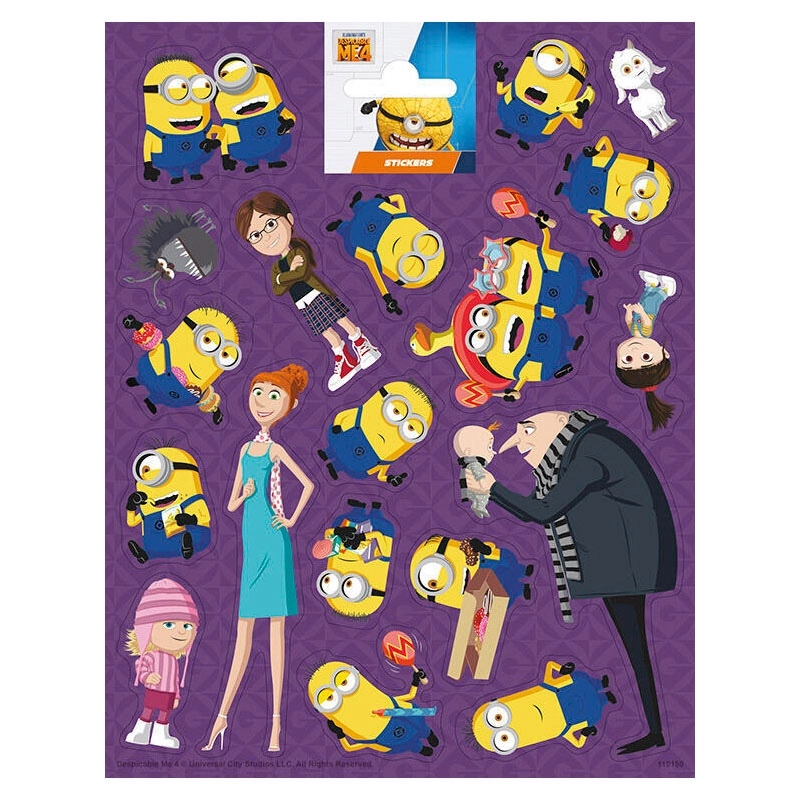 Samolepky Zloduch 4 – velké samolepky