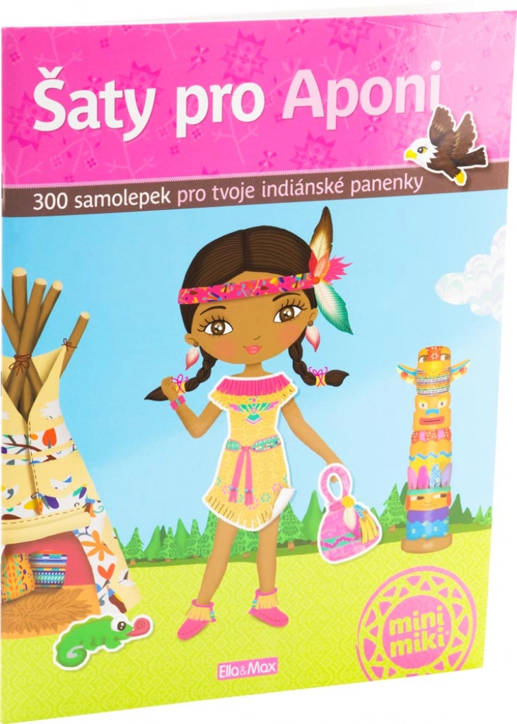 Levně Šaty pro Aponi - Kniha Samolepek