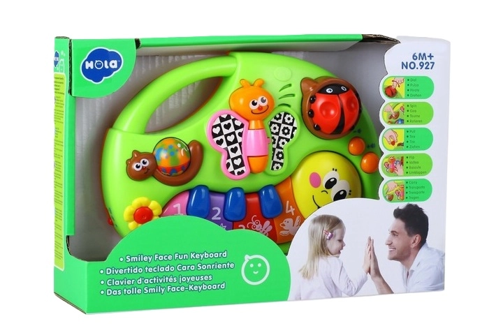 Hola SmilyPlay dětský hudební keyboard s veselým obličejem