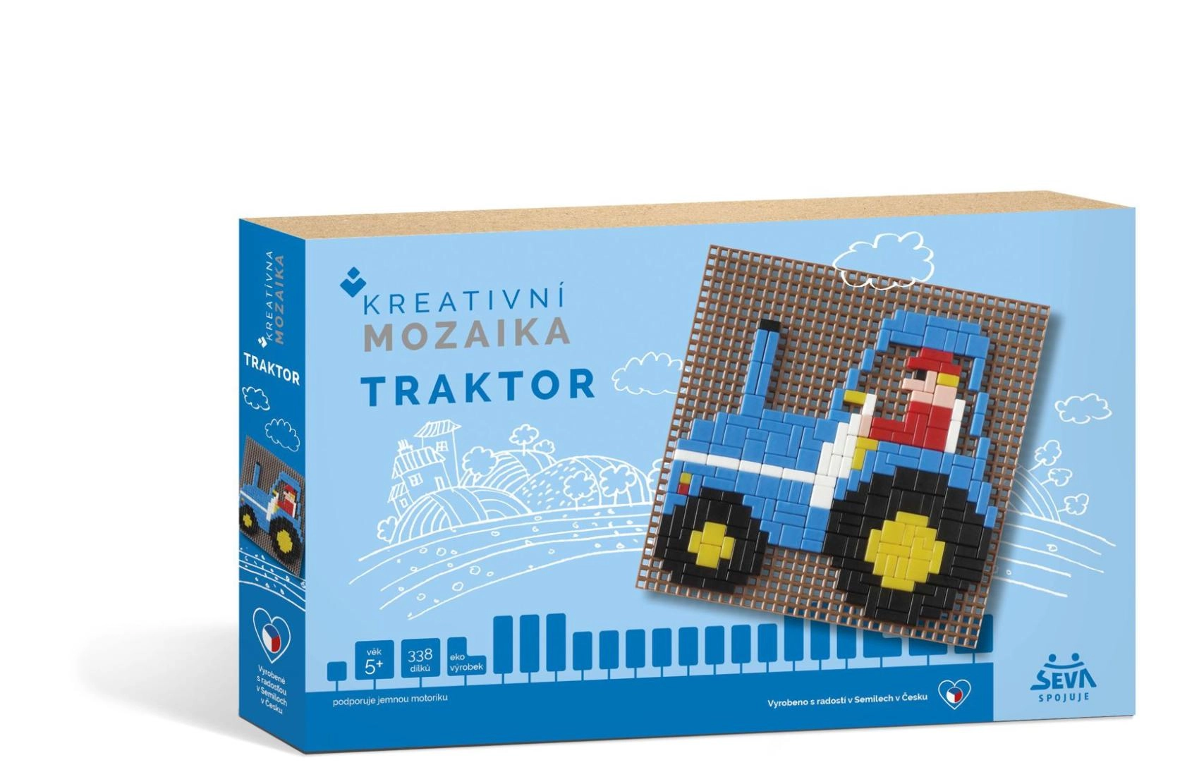 Kreativní mozaika Traktor (338 dílků)