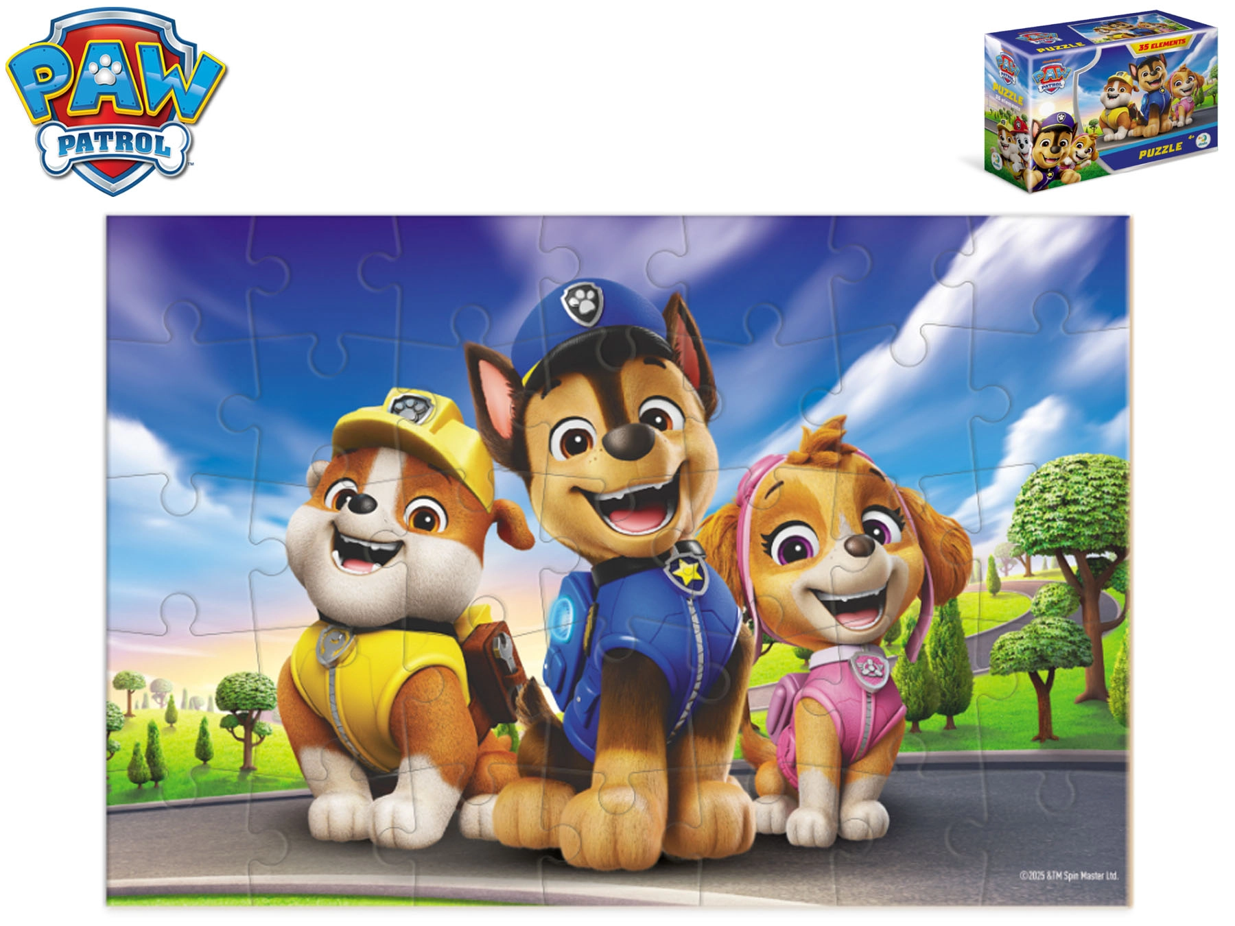 Paw Patrol dětské puzzle v krabičce 35 dílků