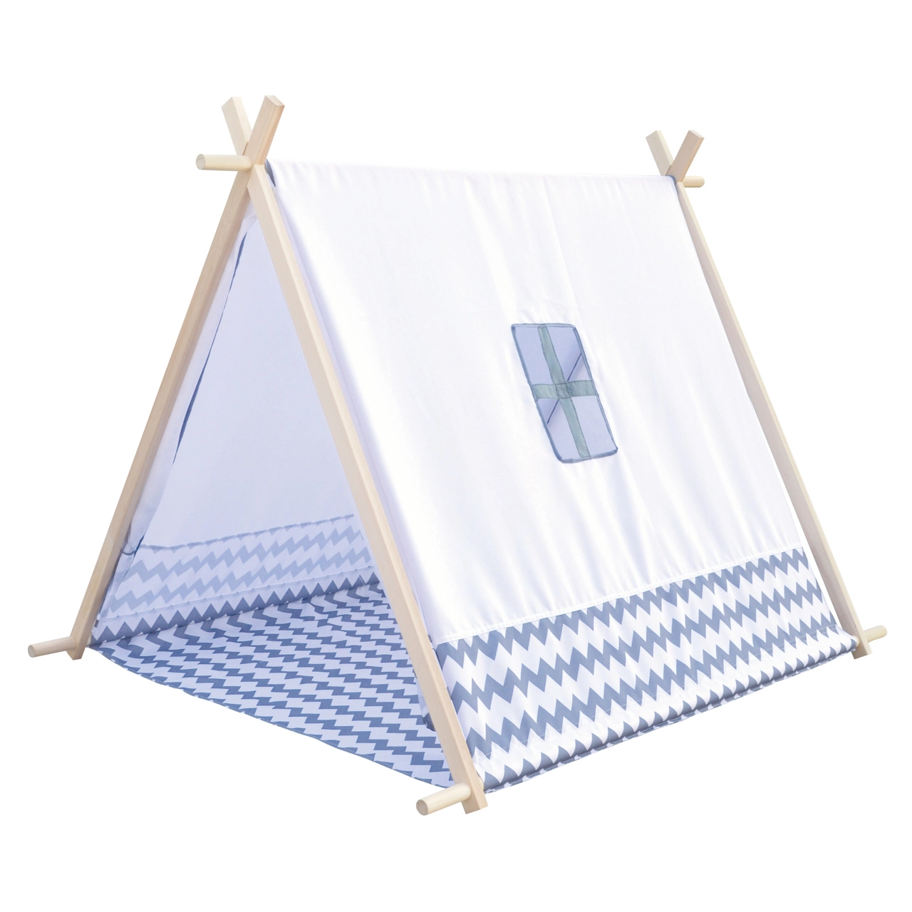 Dětský domeček - Stan bílo-šedý (Bino)