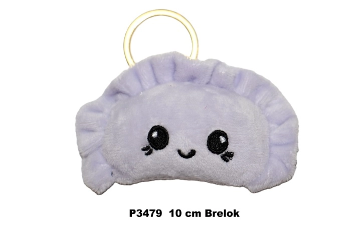 Fialový přívěsek na klíče pieróg