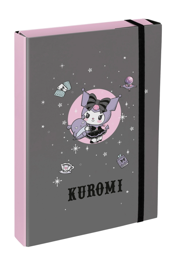 Levně Baagl desky na školní sešity A4 Jumbo Kuromi Grey