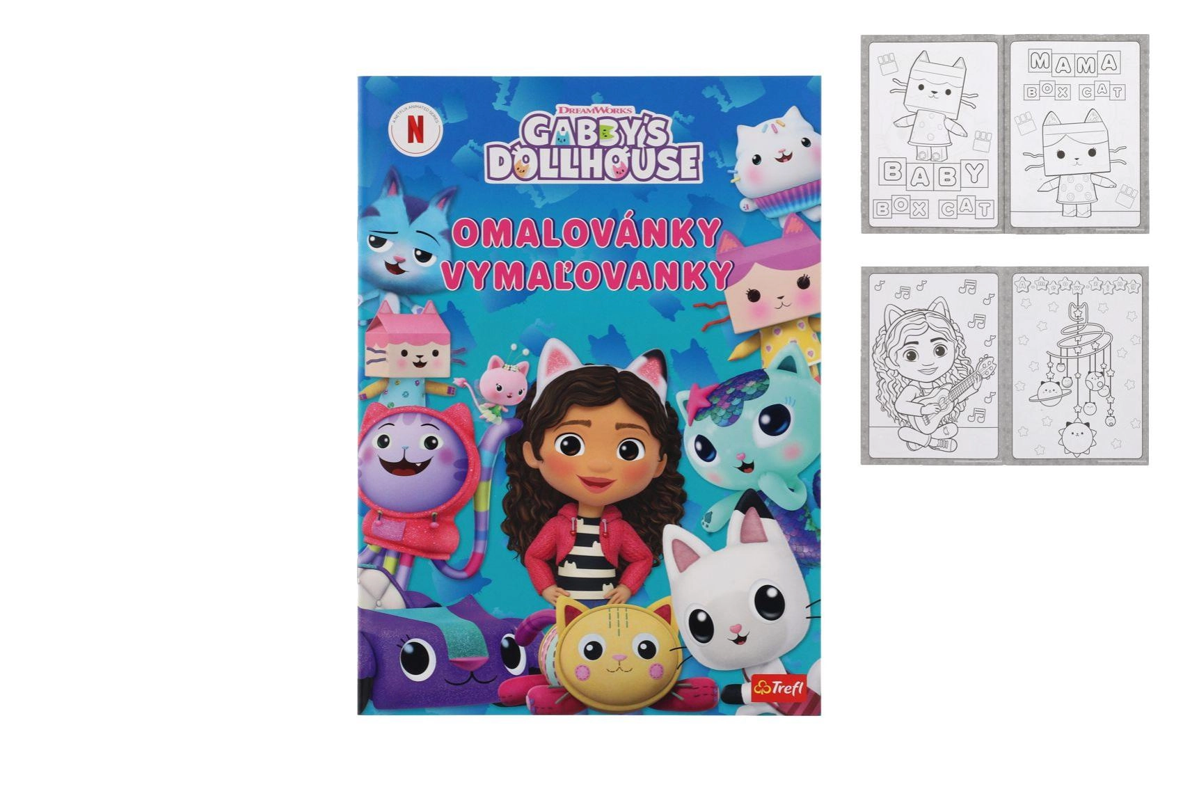Omalovánky Gabbyho Domeček pro panenky