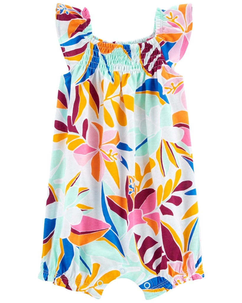 Carter's letní overal multi floral pro holčičku (novorozenec)