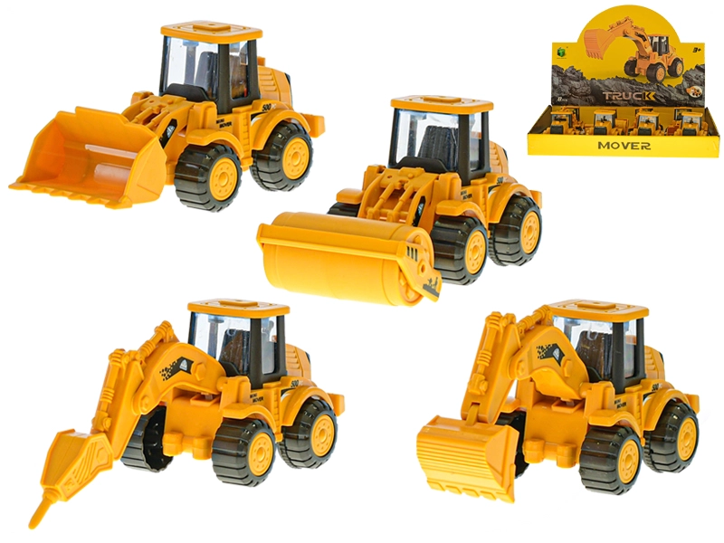 Auto stavební 13 cm na setrvačník, mix druhů