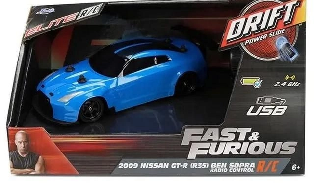 RC drift auto Nissan GT-R R35 Ben Sopra 1:24 od Jada Toys – Fast & Furious