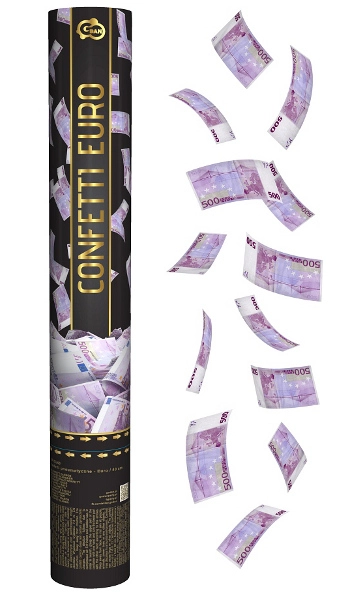 Levně vystřelovací konfety Euro 40 cm