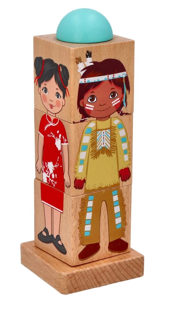 AdamToys Rotační puzzle Děti světa