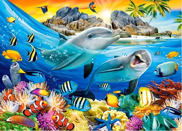 Castorland Dolphins in the Tropics 180 dílků