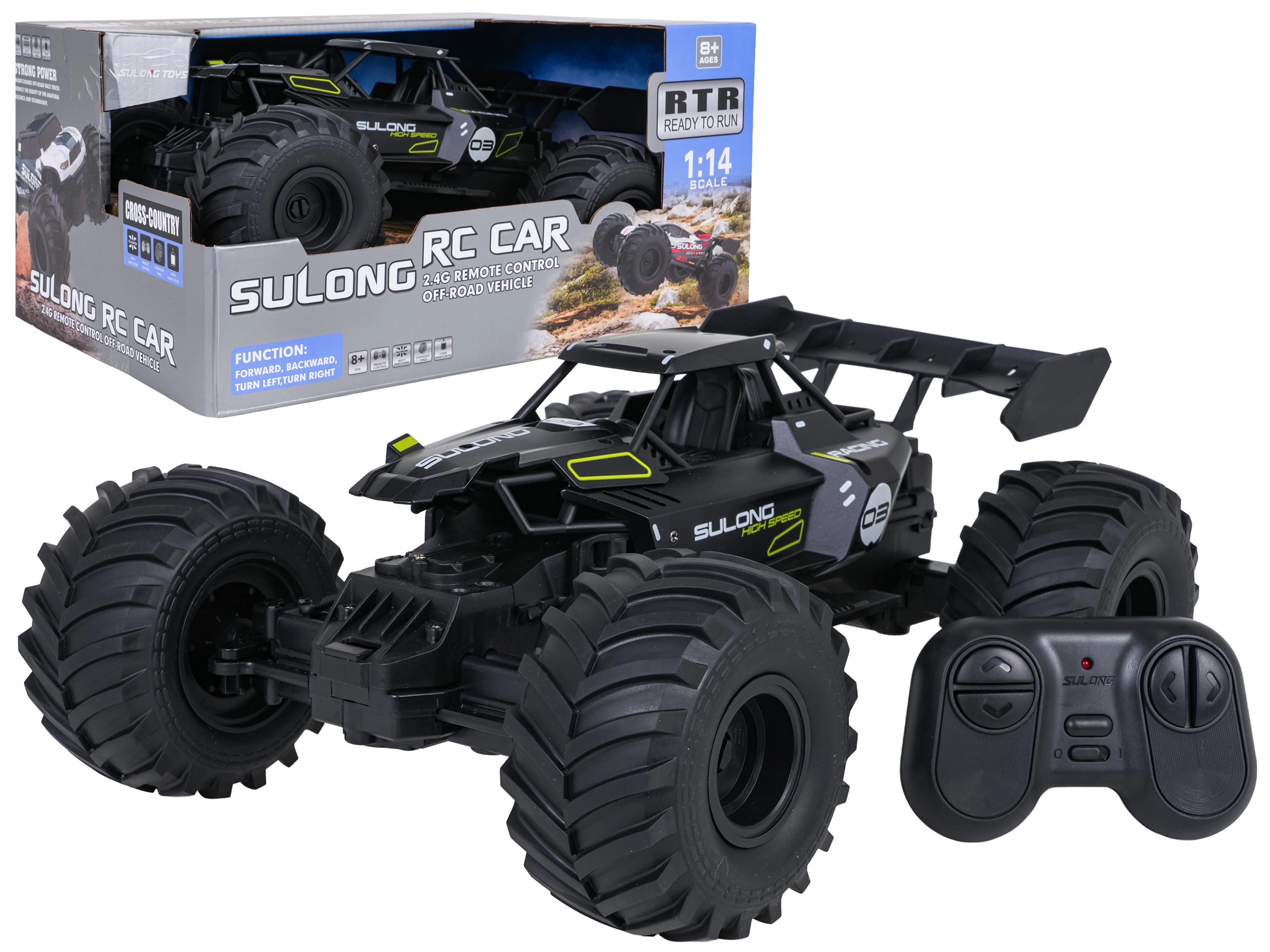 RC terénní crawler 1:14 s kovovou karoserií a 2,4 GHz dálkovým ovládáním