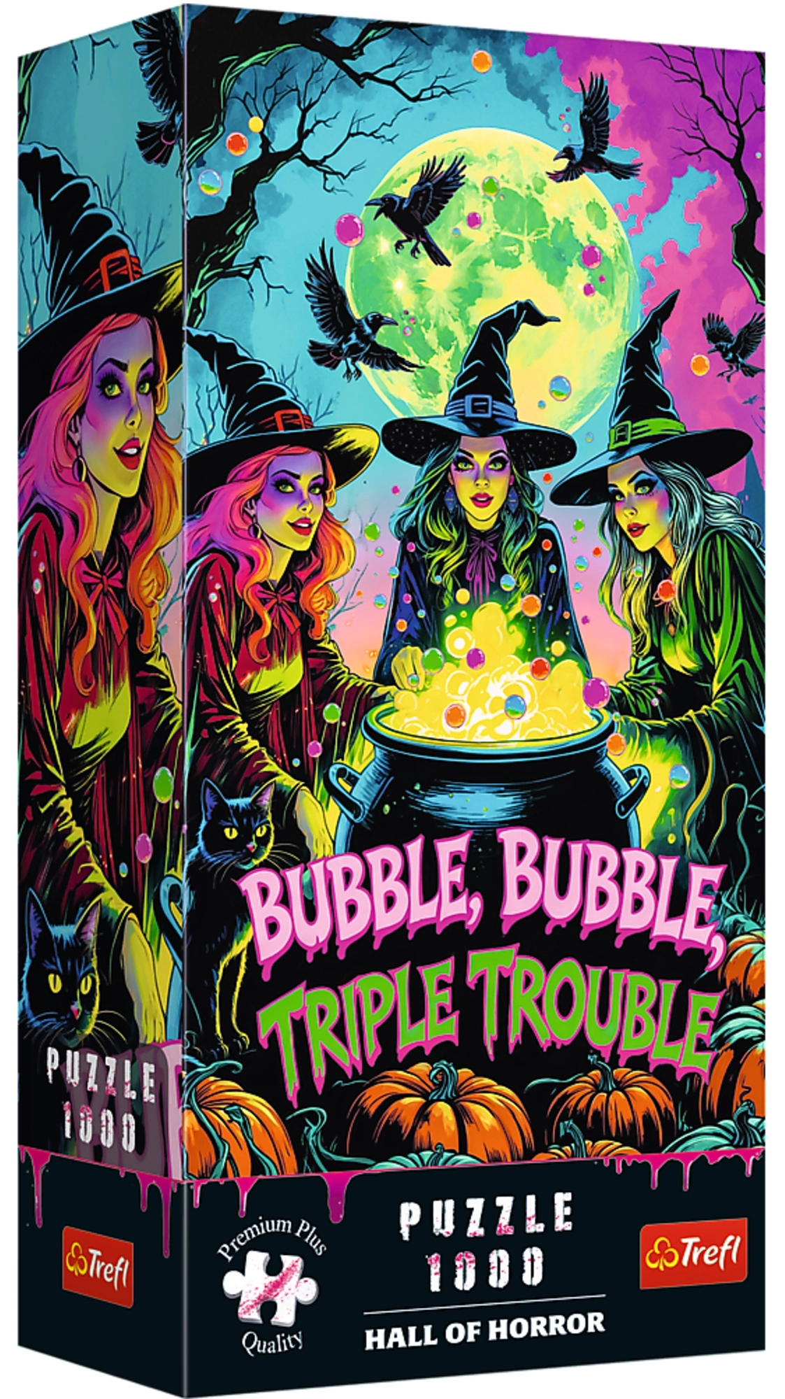 Trefl puzzle 1000 dílků Hall of Horror Trojí potíže