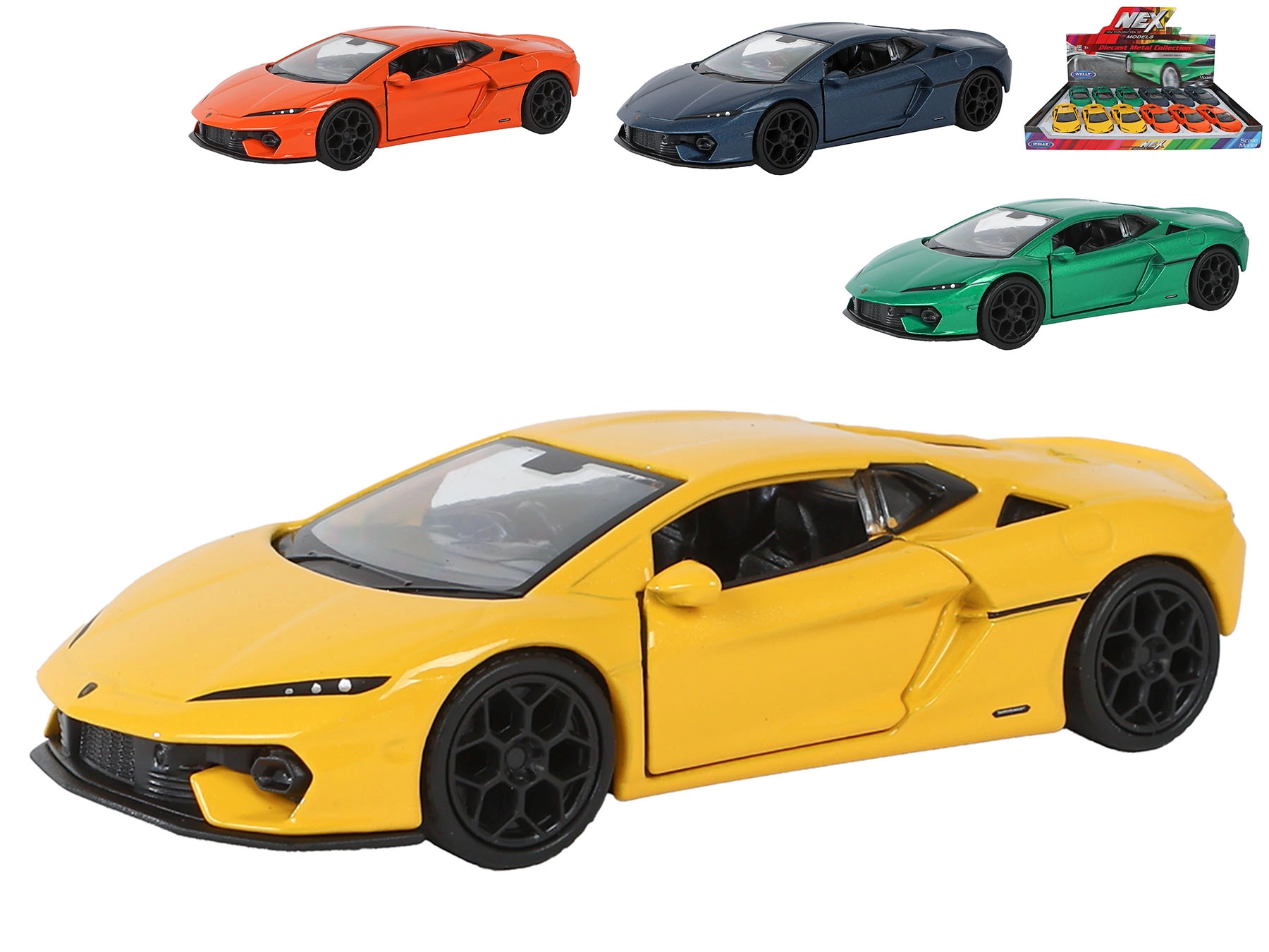 Kovový model auta Welly Lamborghini Temerario 1:36, 12 cm