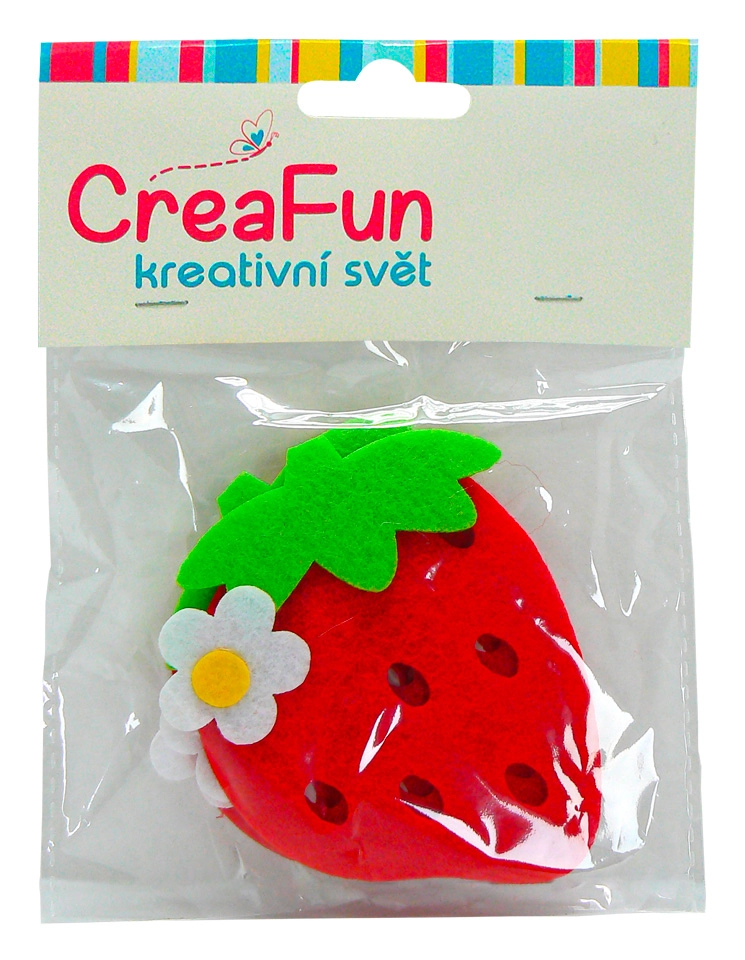 Sada plastových jahod 4 ks (7,5 × 9 cm) – Sparkys