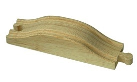 Levně Babu vláčky – dřevěná kolej kopec 15 cm
