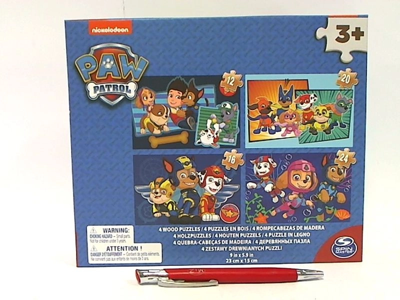 Spin Master Paw Patrol dřevěné puzzle 4v1
