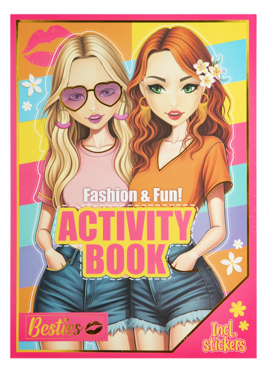 Kniha módní kreativity Fashion and Fun A4 Besties