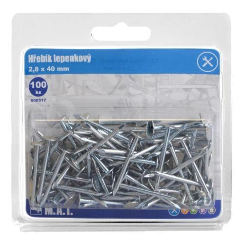 Mat Hřebík lepenkový 40x2,8mm Zn (100ks)