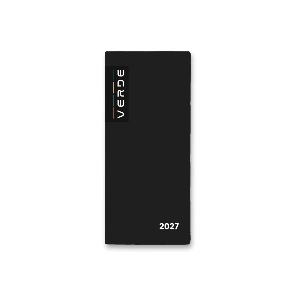 Měsíční diář v PVC obalu 2027 black