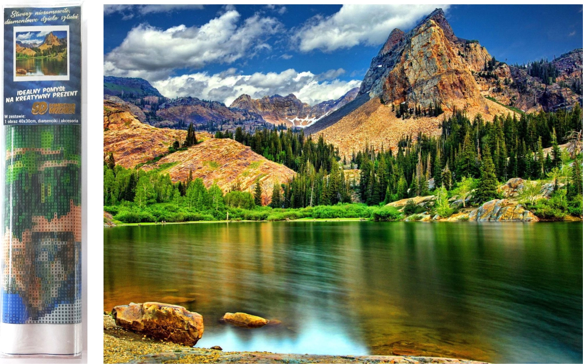 Norimpex Diamantové malování Divoká příroda 30 x 40 cm