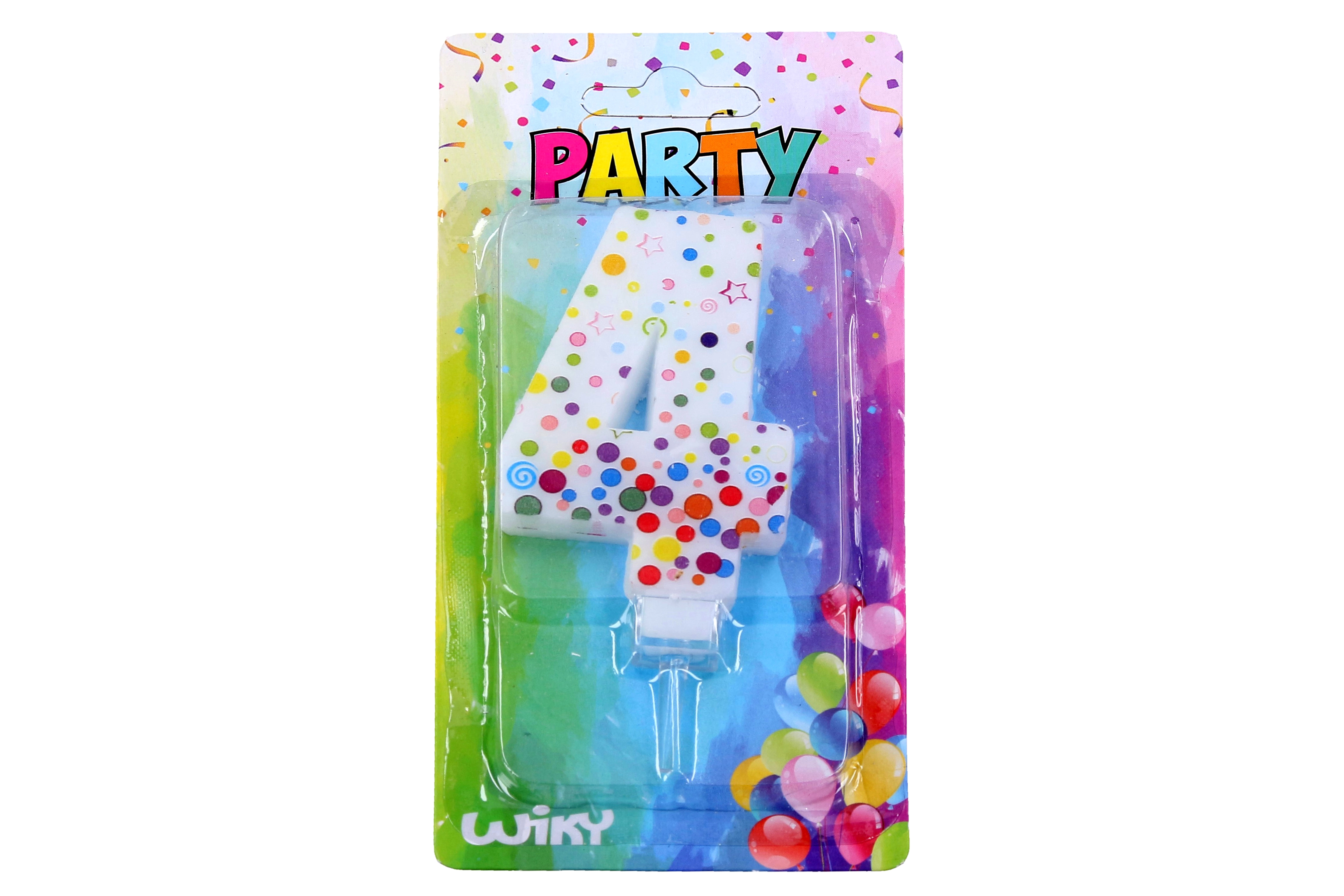 Levně wiky Svíčky dortové 4 puntík 11201