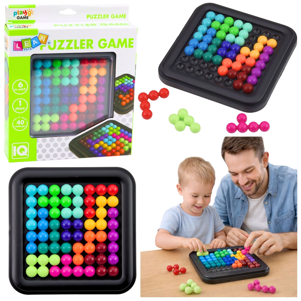 Logická hra a hlavolam s barevnými kuličkami