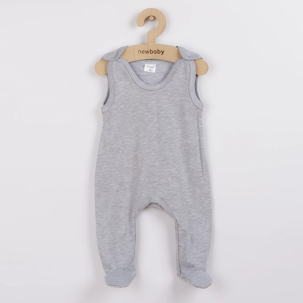 Kojenecké dupačky New Baby Classic II šedé s hvězdičkami