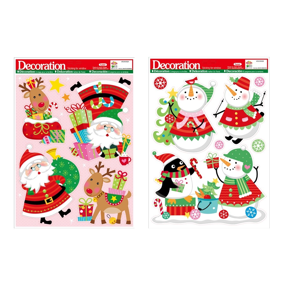 Levně Alltoys Vánoční samolepky na okno