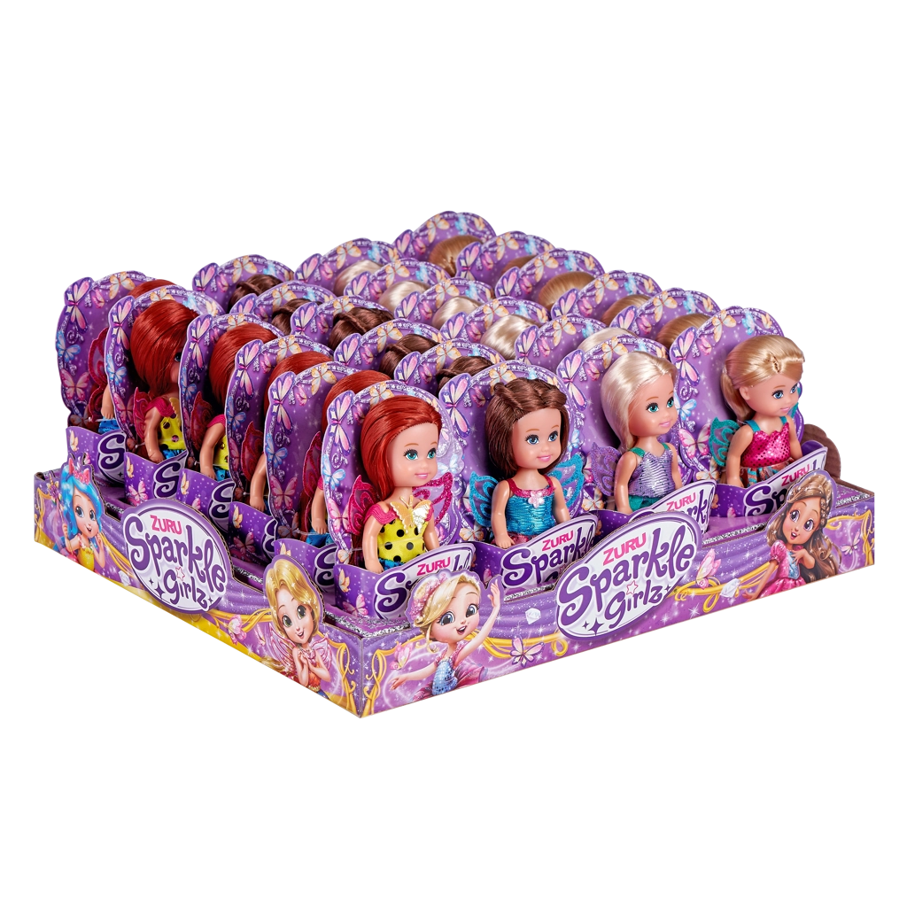 Víla Sparkle Girlz s křídly malá v kornoutku
