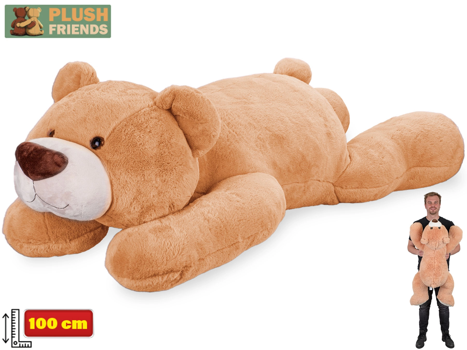 Plyšový medvěd Plush Friends 100 cm