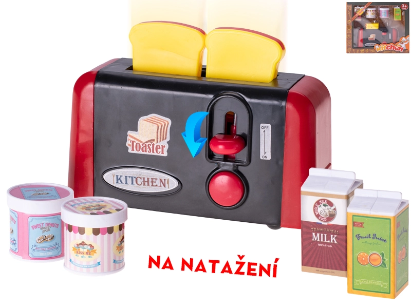 Dětský natahovací toastovač s doplňky