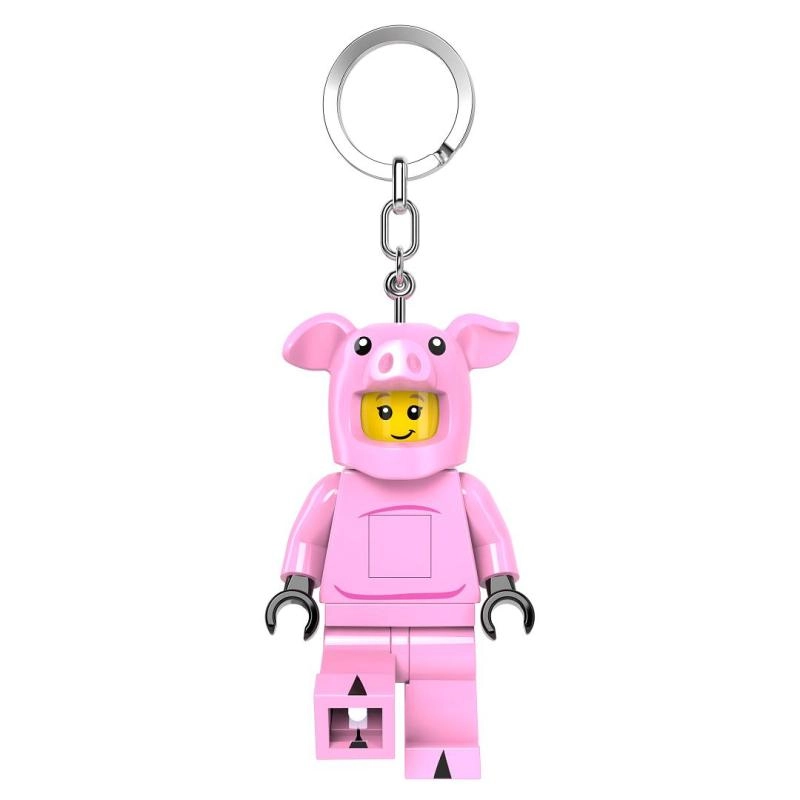 LEGO minifigurka přívěsek prasátko se svítilnou