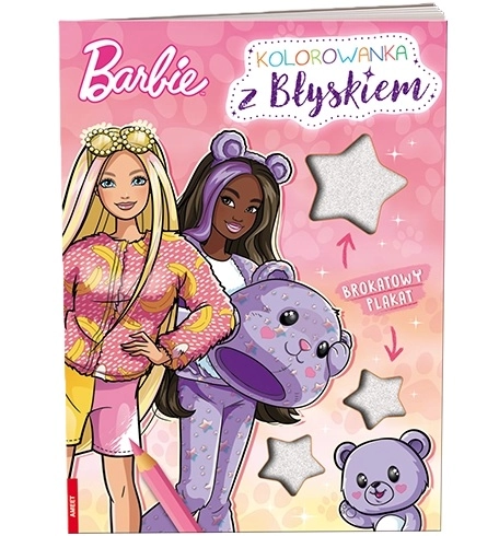 Barbie omalovánka s třpytivým plakátem
