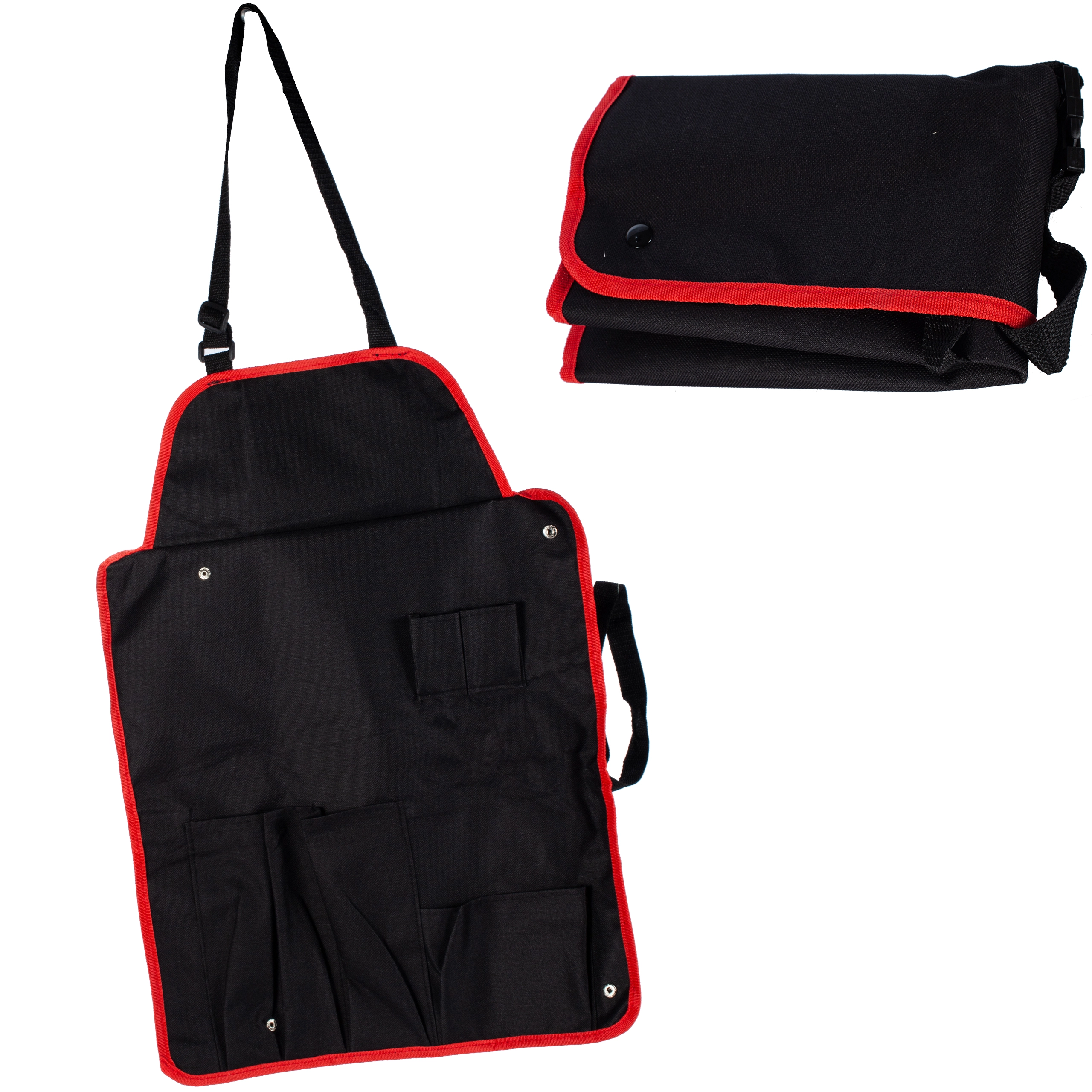 Grilovací zástěra s kapsami a nastavitelným popruhem