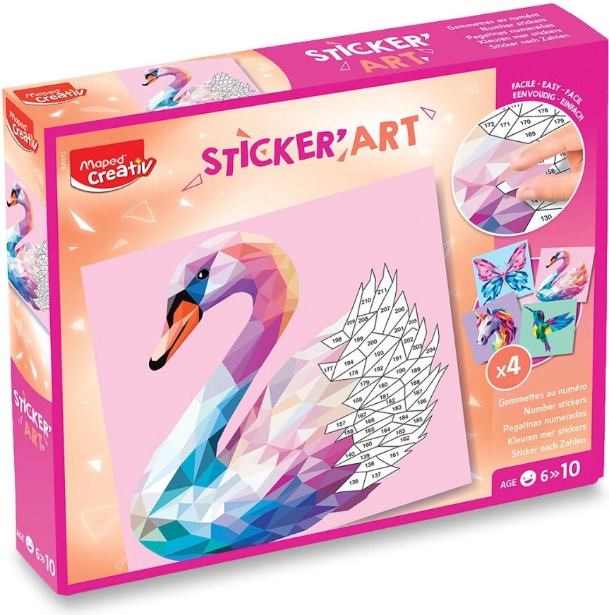 Levně Maped kreativní sada Sticker' Art – elegantní tvorové