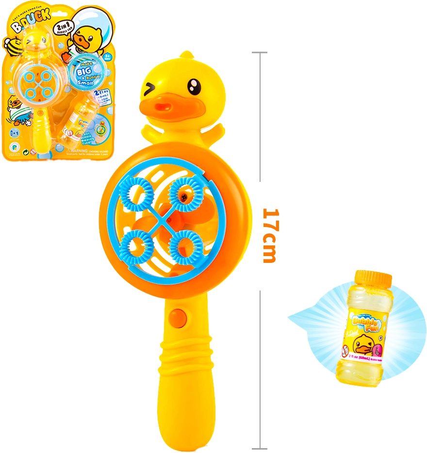Levně Bublifuk B.Duck ventilátor 2 v 1 s náplní 60 ml