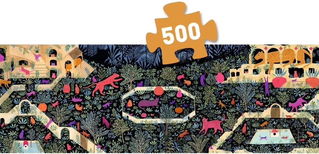 Djeco Puzzle Království koček 500 kusů