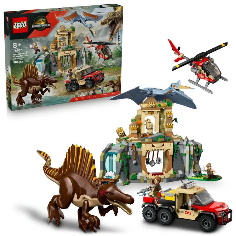 Levně LEGO® Jurassic World 76976 Letecká mise se spinosaurem a quetzalcoatlem