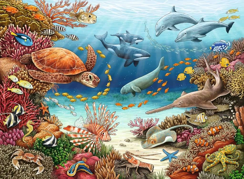 RAVENSBURGER Podmořský život XXL 150 dílků