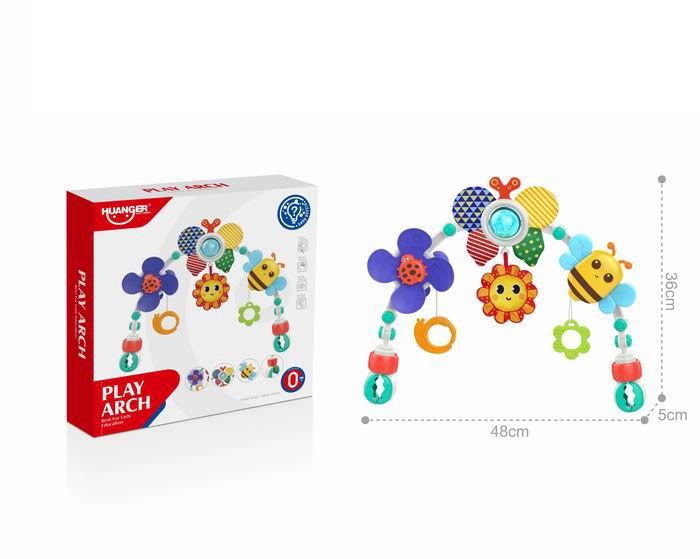 Hrazdička na kočárek a lehátko s chrastítkem