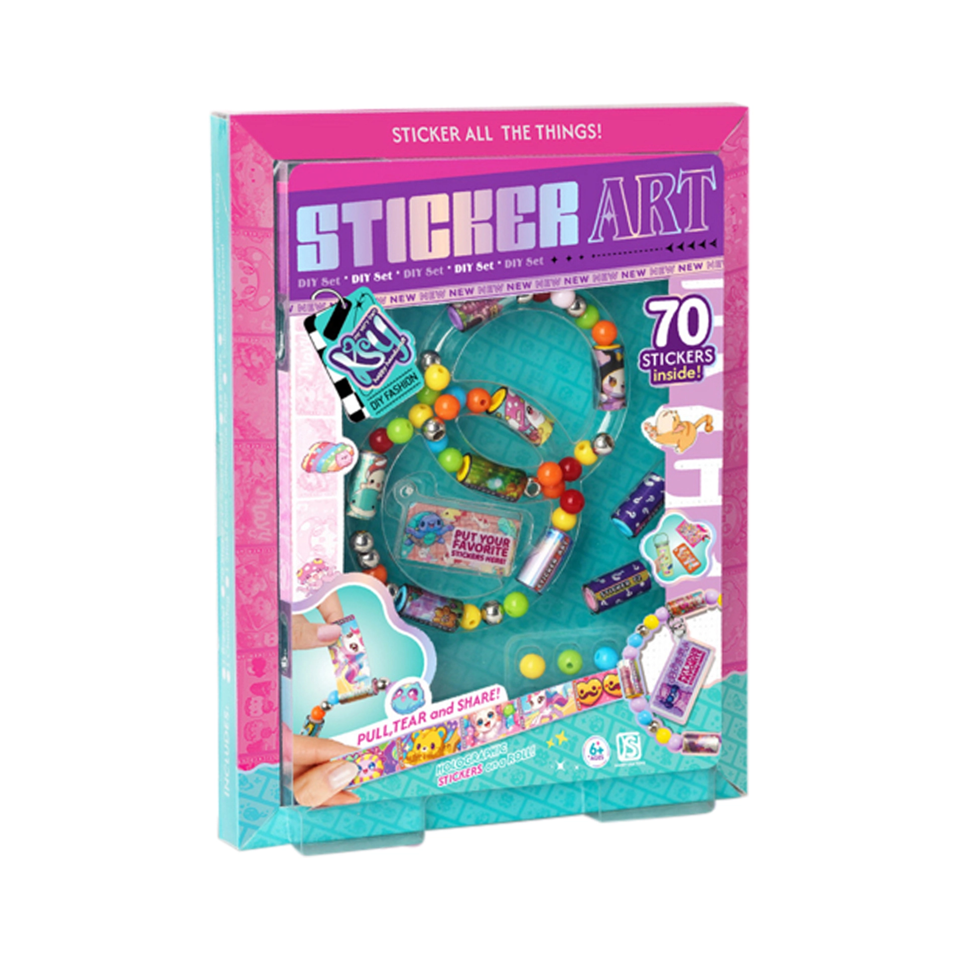 Kreativní náramek se samolepkami pro děti