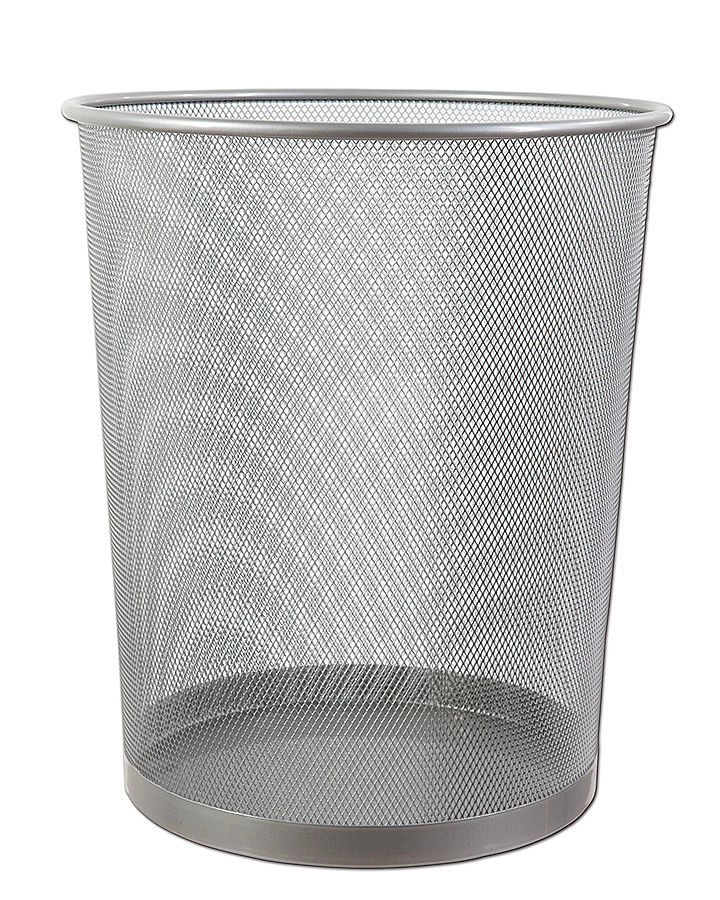 Kovový odpadkový koš CONCORDE, malý, stříbrný CONCORDE