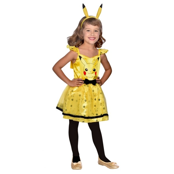Levně Dětský kostým POKÉMON Pikachu šaty 3–4 roky
