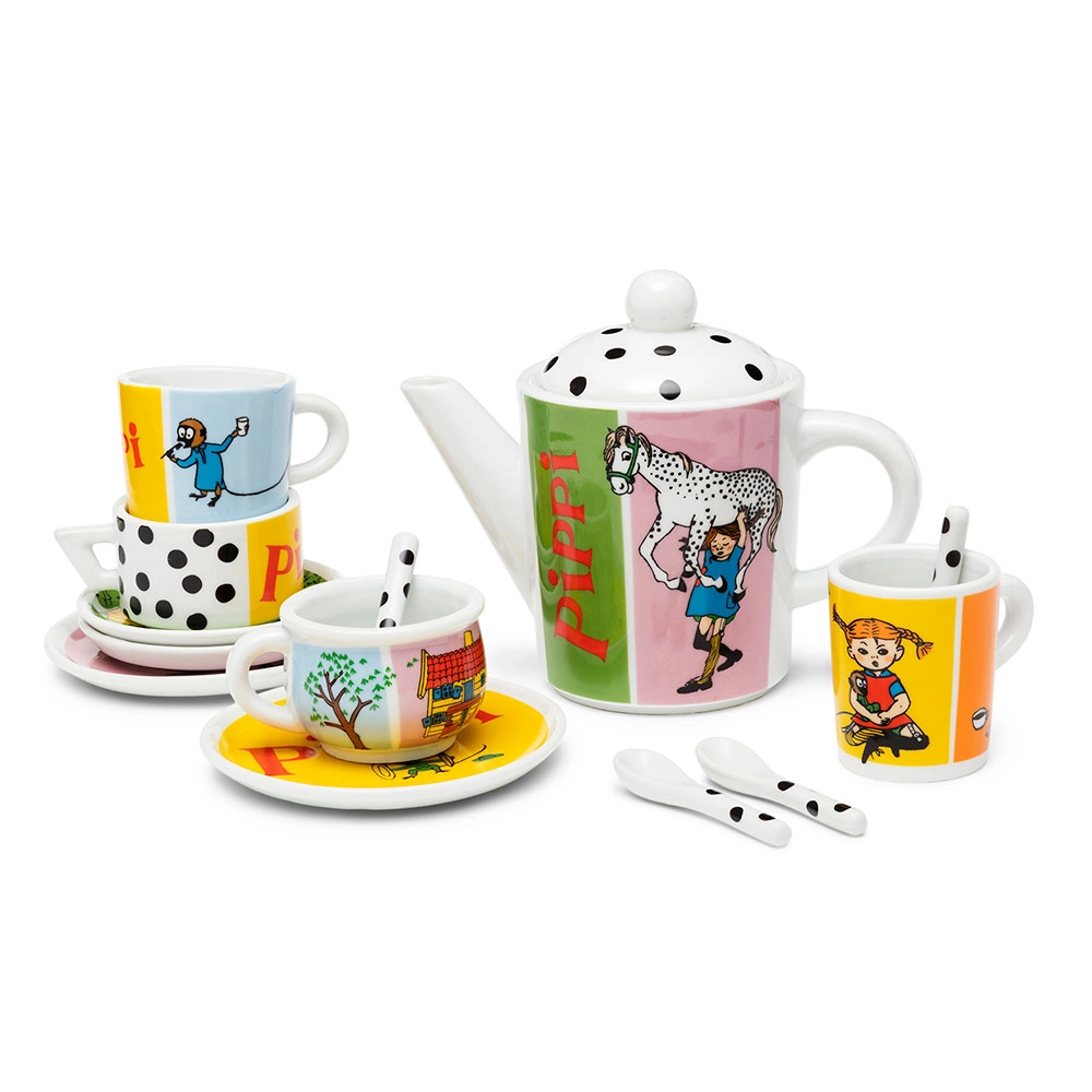 Pippi porcelánový dětský čajový servis