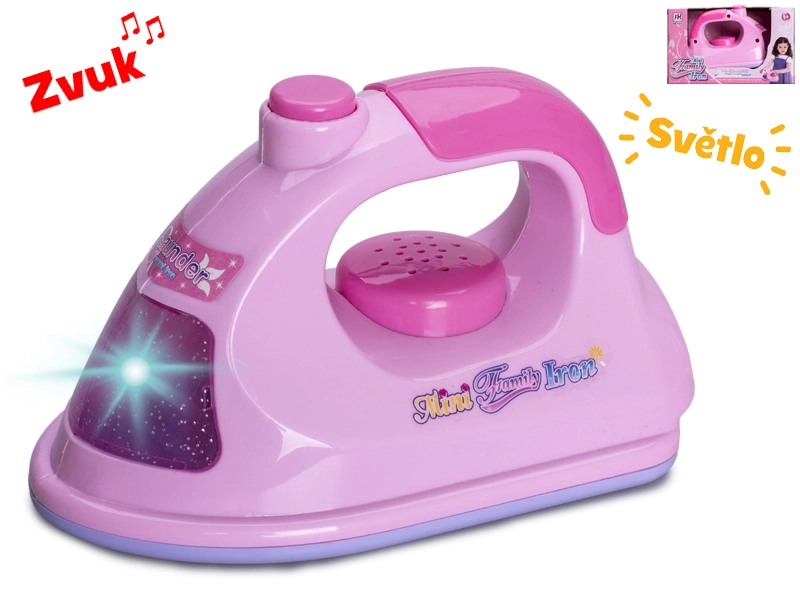 Dětská žehlička se světlem a zvuky, 16 cm